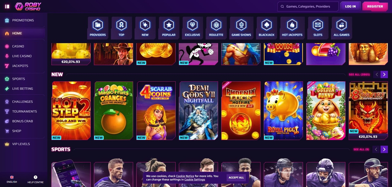 Roby Casino - Oficjalna Recenzja 2026 Casino